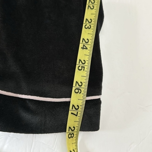 Juicy Couture 3 pc Set Juicy Couture velour Pajamas black (shirt pants shorts) - Picture 14 of 16